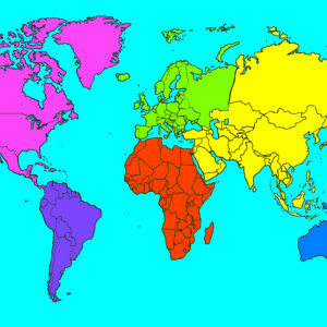 WORLD CONTINENTS PLAYMAT