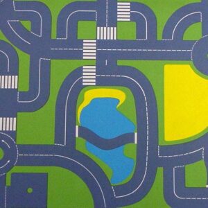 CONTINENTAL ROAD PLAN PLAYMAT