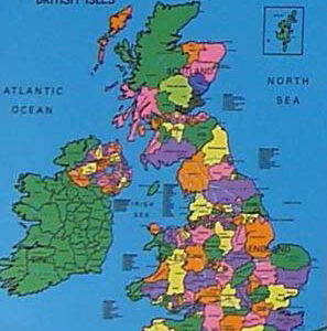 BRITISH ISLES PLAYMAT