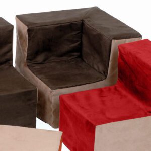 SUEDE PRE-SCHOOL CORNER CHAIR