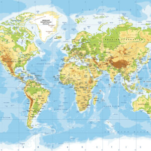 WORLD MAP WALLBOARD