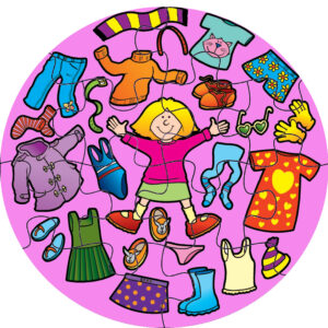 GIRLS CLOTHES JUMBO PUZZLE