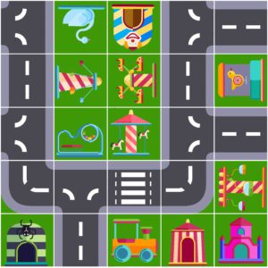 AMUSEMENT PARK PLAYMAT