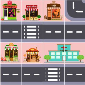 FRENCH TOWN PLAYMAT