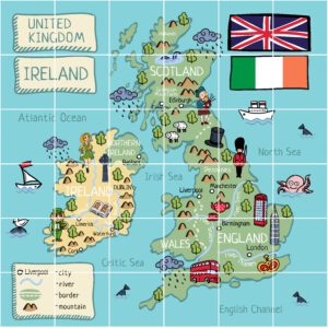 BRITISH ISLES PLAYMAT